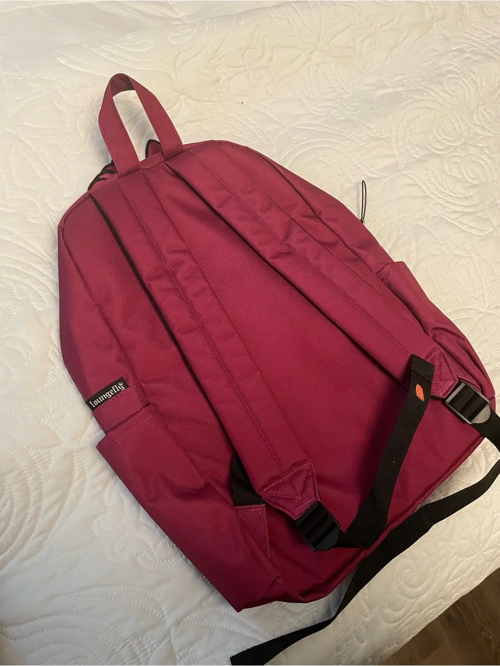 Disney x Loungefly Cheshire Cat Pink & Magenta Backpack - Picture 6 of 11